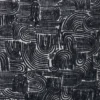 Kussen chenille jacquard - blauw - 45x45 cm