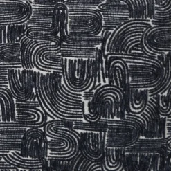Kussen chenille jacquard - blauw - 45x45 cm