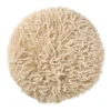 Kussen harig rond - beige - ø40 cm