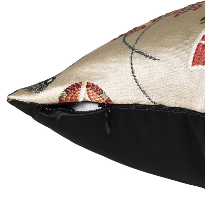 Kussen jacquard - beige - 45x45 cm