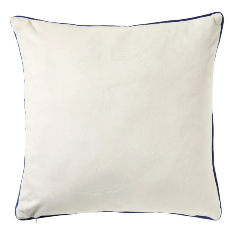 Kussen jacquard - geel - 45x45 cm