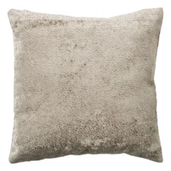 Kussen jacquard geschubt - bruin - 45x45 cm