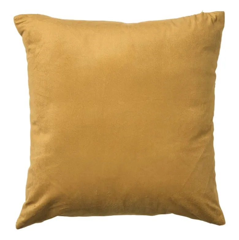 Kussen jacquard ruit - geel - 45x45 cm