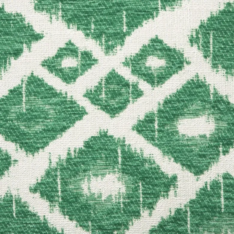 Kussen jacquard ruit - groen - 45x45 cm