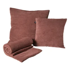 Kussen met blokjes - roze - 45x45 cm