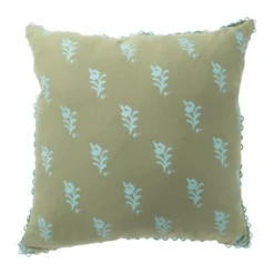 Kussen met print - groen - 45x45 cm