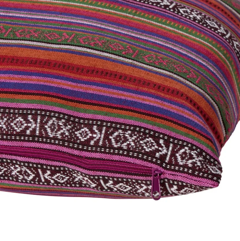 Kussen mexican groot - rood - 60x60 cm