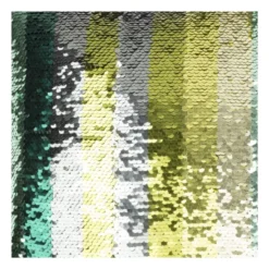 Kussen pailletten - groen - 45x45 cm