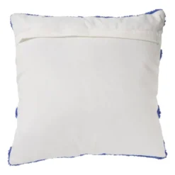 Kussen tufted - blauw - 45x45 cm