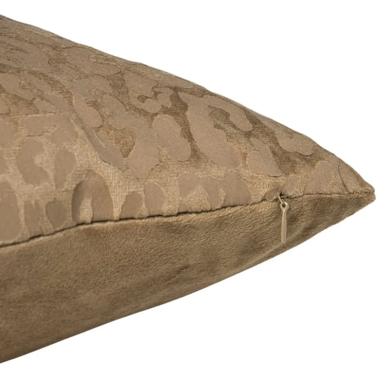 Kussen velvet animal - bruin - 45x45 cm