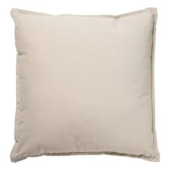 Kussen velvet - beige - 45x45 cm