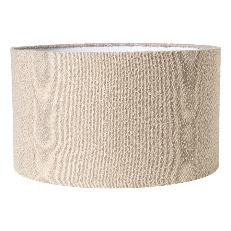 Lampenkap bouclé - beige - ø45x26 cm