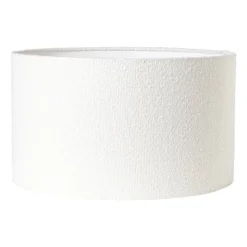 Lampenkap bouclé - wit - ø45x26 cm