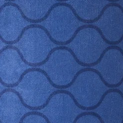 Lampenkap grafisch - blauw - ø24.5x17 cm