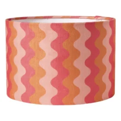 Lampenkap retro - roze - ø24.5x17 cm