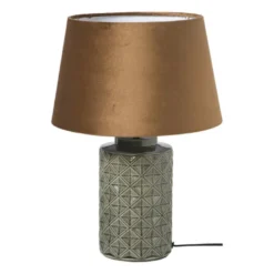 Lampenkap taps middel - bruin - ø28x17 cm