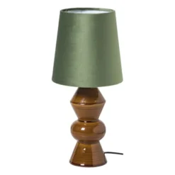 Lampenkap taps mini - groen - ø17x13 cm
