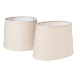 Lampenkap zand rond - ø19x14 cm