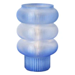Lampje swirl Ilona - blauw - ø13.5x21 cm