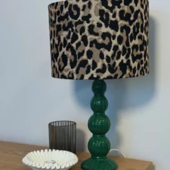 Lampvoet bollen - groen - ø8.5x30 cm