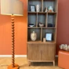 Lampvoet bollen hoog - bruin - ø25x130 cm