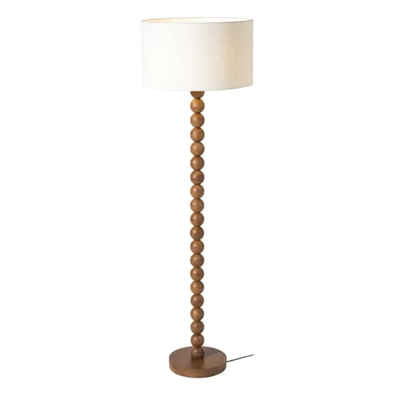 Lampvoet bollen hoog - bruin - ø25x130 cm