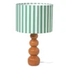 Lampvoet bollen - rood - ø8.5x30 cm