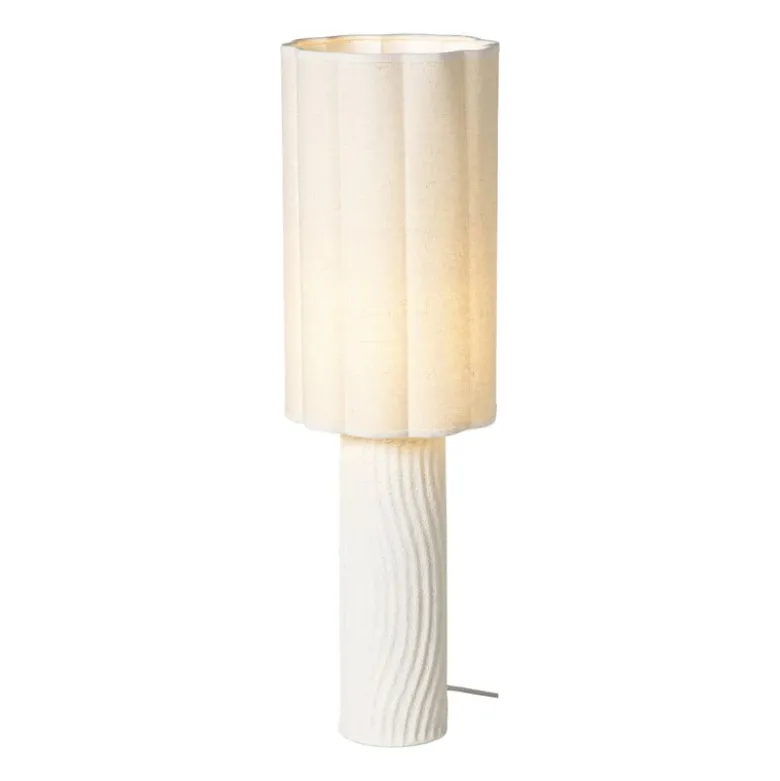 Lampvoet met kap - beige - ø20x65 cm