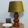 Lampvoet reactive glaze - bruin - ø9.5x21 cm