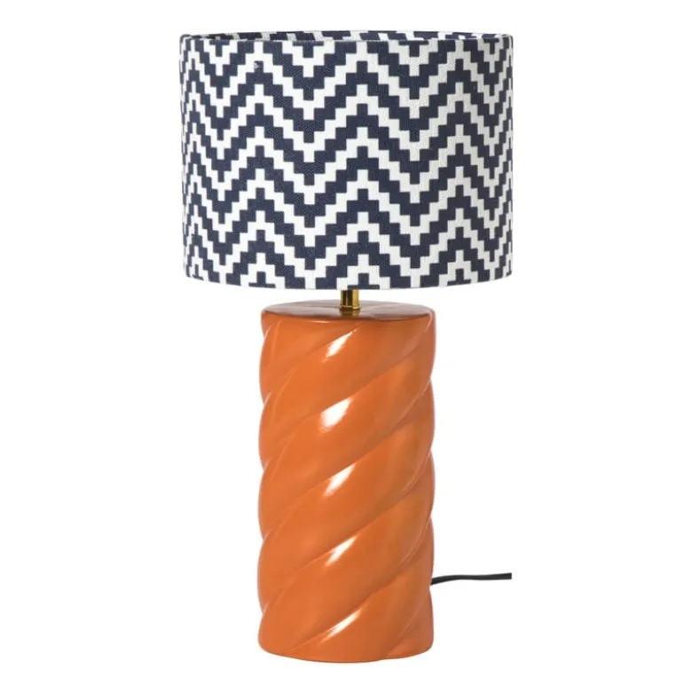 Lampvoet spekje - oranje - ø11x32 cm
