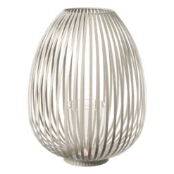 Lantaarn lira groot - beige - ø30.5x39.5 cm