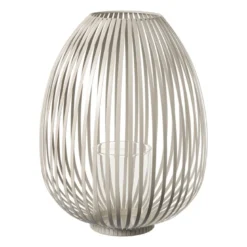 Lantaarn lira groot - beige - ø30.5x39.5 cm