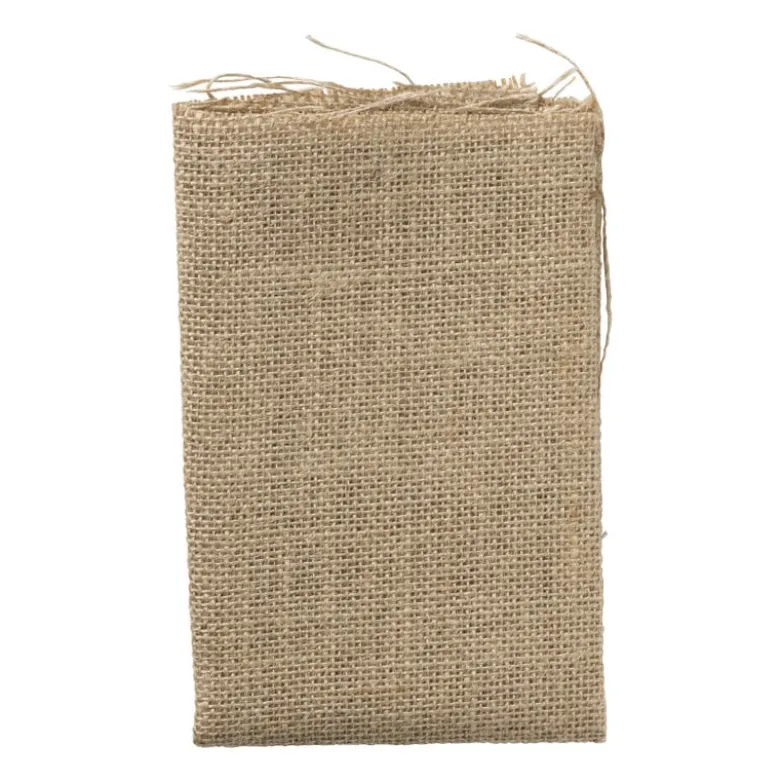 Lapjesstof jute - bruin - 50x40 cm