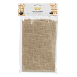 Lapjesstof jute - bruin - 50x40 cm