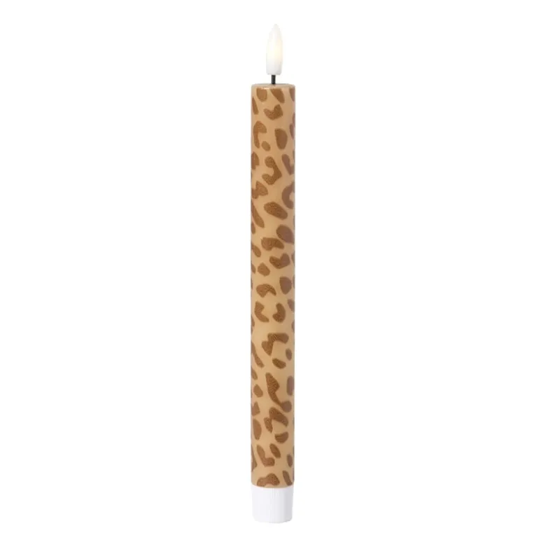 LED dinerkaars animal - bruin - ø2.2x24.5 cm