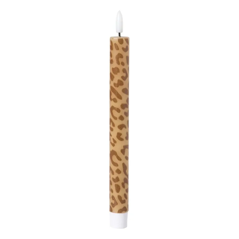 LED dinerkaars animal - bruin - ø2.2x24.5 cm