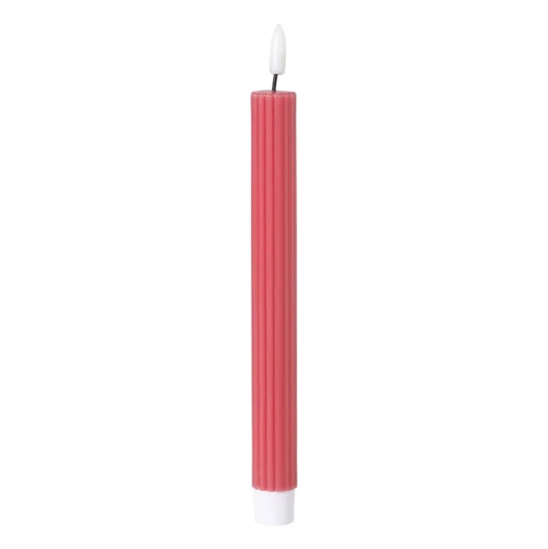 LED dinerkaars rib - roze - ø2.2x24.5 cm
