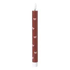 LED dinerkaars strikjes - roze/rood - ø2.2x24.5 cm