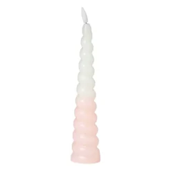 LED dinerkaars swirl - roze - ø5x20 cm