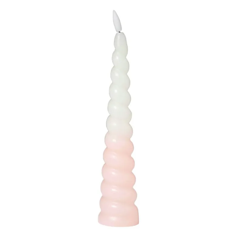 LED dinerkaars swirl - roze - ø5x20 cm