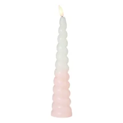 LED dinerkaars swirl - roze - ø5x20 cm