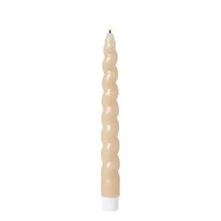 LED dinerkaars twist - beige - ø2.5x24.5 cm