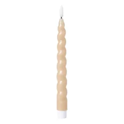 LED dinerkaars twist - beige - ø2.5x24.5 cm