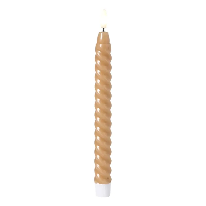 LED dinerkaars twist smal - bruin - ø2.5x24.5 cm