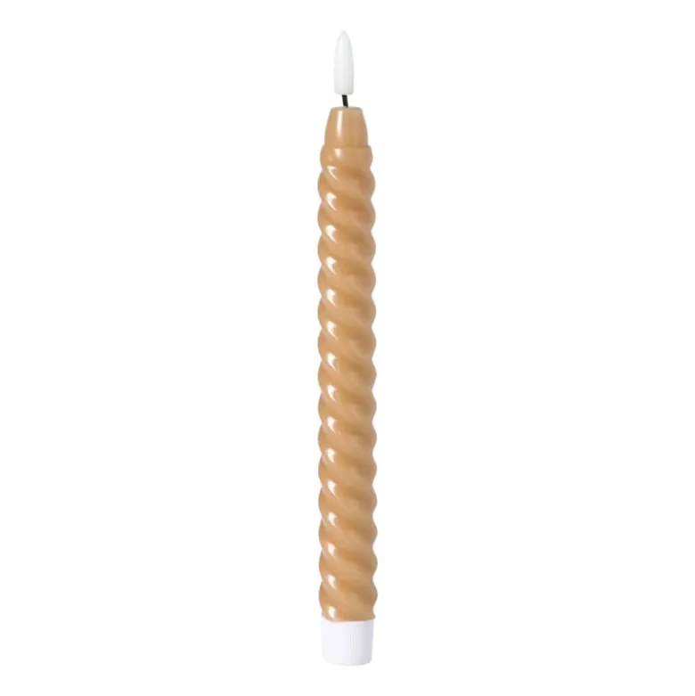 LED dinerkaars twist smal - bruin - ø2.5x24.5 cm