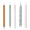 LED dinerkaars twist smal - groen - ø2.5x24.5 cm