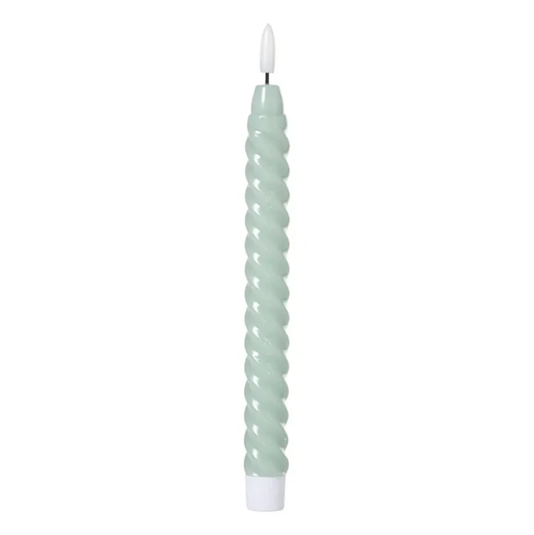 LED dinerkaars twist smal - groen - ø2.5x24.5 cm