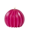 LED kaars bol - roze - ø7.5x6 cm