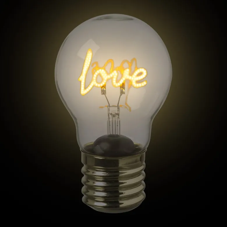 Ledlamp love - 7x7x12 cm