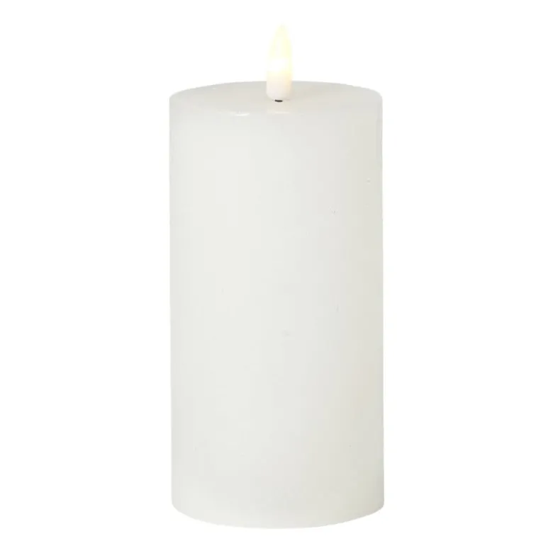 LED stompkaars groot - wit - ø7x13 cm